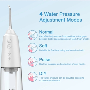 Irrigateur dentaire <span class=keywords><strong>sans</strong></span> fil multifonctionnel à usage domestique, 4 modes, OEM ODM, irrigateur oral électrique, irrigateur à eau électrique 300 ml - Product Image 2