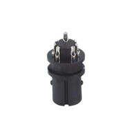 Conector de Alimentación Impermeable Negro Macho y Hembra Serie M7M9 de la Marca ZX (Material PBT y Cobre) para Uso Doméstico