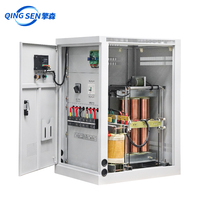 Régulateur de tension automatique triphasé 200 KVA haute efficacité SVC avec affichage LED, alimentation CA, bobine en cuivre, données