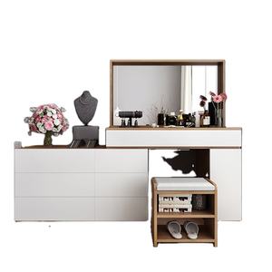 Comò economico utile in stile moderno con specchio per l'applicazione della camera da letto - Product Image 1