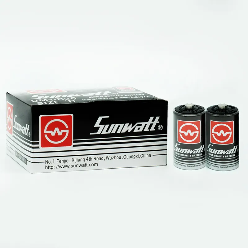 SUNWATT Long Life R20 UM1 Size D 1.5v Dry Battery For Torch