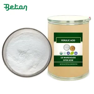 Cosmetics Ingredient Rice Bran Extract Powder Natural Ferulic Acid Powder 99% 98% Ferulic Acid Extract