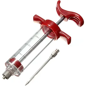 Vente chaude Marinade Injecteur Saveur Seringue Cuire Viande Volaille Dinde Poulet BBQ