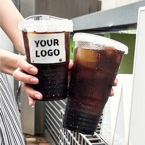 <span class=keywords><strong>Gobelet</strong></span> en plastique à fond rond anti-fuite avec couvercle, gobelets en plastique personnalisés pour milkshake et cold brew - Product Image 6