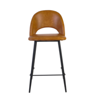 Tabouret de bar rembourré de qualité commerciale avec structure en fer, siège pour bar, café, hôtel, restaurant
