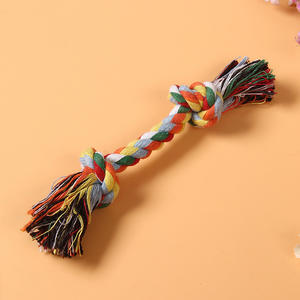 Vente directe du fabricant Jouet à mâcher en coton pour chien et chiot Jouet à mordre en corde d'os tressée durable - Product Image 3