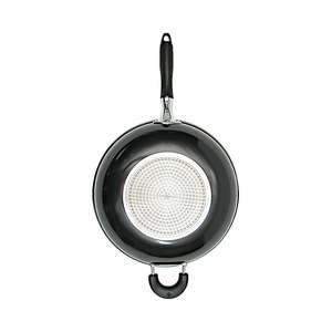 <span class=keywords><strong>Wok</strong></span> antiadhésif écologique avec couvercle en verre 32 cm compatible gaz et induction pour restaurants - Product Image 3