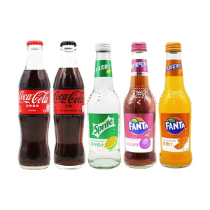 Venta caliente Fanta bebidas 275ML <span class=keywords><strong>botella</strong></span> de <span class=keywords><strong>vidrio</strong></span> jugo de ciruela agria bebidas carbonatadas <span class=keywords><strong>Coca</strong></span>-<span class=keywords><strong>Cola</strong></span> Sprite bebidas exóticas - Product Image 1