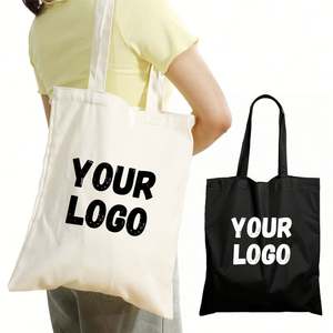 Regalos Promocionales, Bolsas de Compras Personalizadas con Logotipo Impreso, Bolsa de Lona de Gran Capacidad, Bolsa de Mano de Lona en Blanco - Product Image 6