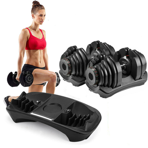 Ensemble d'haltères réglables avec 17 niveaux de poids (5-40 kg), haltères à réglage rapide pour entraînement complet du corps à domicile - Product Image 3