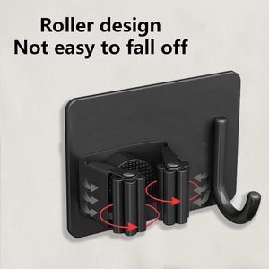 Portaoggetti da Parete per Cucina e Bagno, Supporto Magico per Scope e Spazzole - Product Image 3