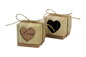 Amor en forma de corazón hueco caramelo regalo Favor <span class=keywords><strong>cajas</strong></span> Vintage Kraft <span class=keywords><strong>con</strong></span> hilo de <span class=keywords><strong>arpillera</strong></span> para boda fiesta cumpleaños Baby Shower Decoración - Product Image 4