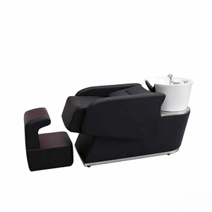Nouveau lit de lavage de cheveux semi-allongé électrique multifonctionnel avec bac en céramique confortable et haut de gamme - Product Image 1