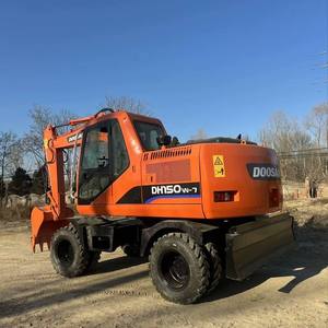Oferta especial, excavadora Doosan de segunda mano, excavadora hidráulica Doosan de rueda de DH150W-7 a la venta - Product Image 1