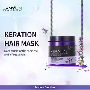 Crème de soin réparatrice nourrissante pour cheveux à l'huile d'argan, à l'essence de noix du Brésil et à la kératine, à la lavande biologique, pour des cheveux doux et soyeux, 1000 ml - Product Image 3