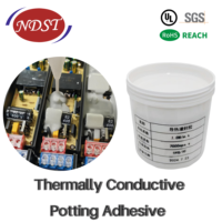 Penjualan Panas NDST Industrial White Silicone Two Component Double Component Thermal Conductivity Paste Adhesive Sealant 1kg