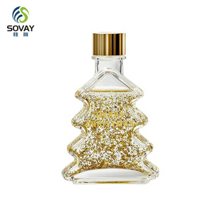 Contenants d'emballage exquis <span class=keywords><strong>en</strong></span> gros, 100 ml, 200 ml, bouteilles <span class=keywords><strong>en</strong></span> verre transparentes <span class=keywords><strong>en</strong></span> forme <span class=keywords><strong>de</strong></span> <span class=keywords><strong>sapin</strong></span> <span class=keywords><strong>de</strong></span> Noël pour l'aromathérapie avec bouchon à vis - Product Image 1