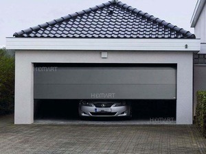 Pintu garasi kustom dengan bingkai aluminium dan pintu garasi otomatis Modern tahan air kaca buram untuk vila dan gudang - Product Image 3
