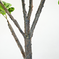 Plante artificielle en pot de feuilles de fèves pour la décoration intérieure de la maison, du bureau, du hall d'hôtel, plusieurs tailles disponibles