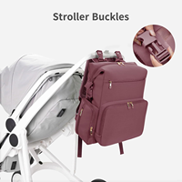 Großer, tragbarer, wasserdichter Neopren-Wickelrucksack im modischen Design für Damen mit Reißverschluss.