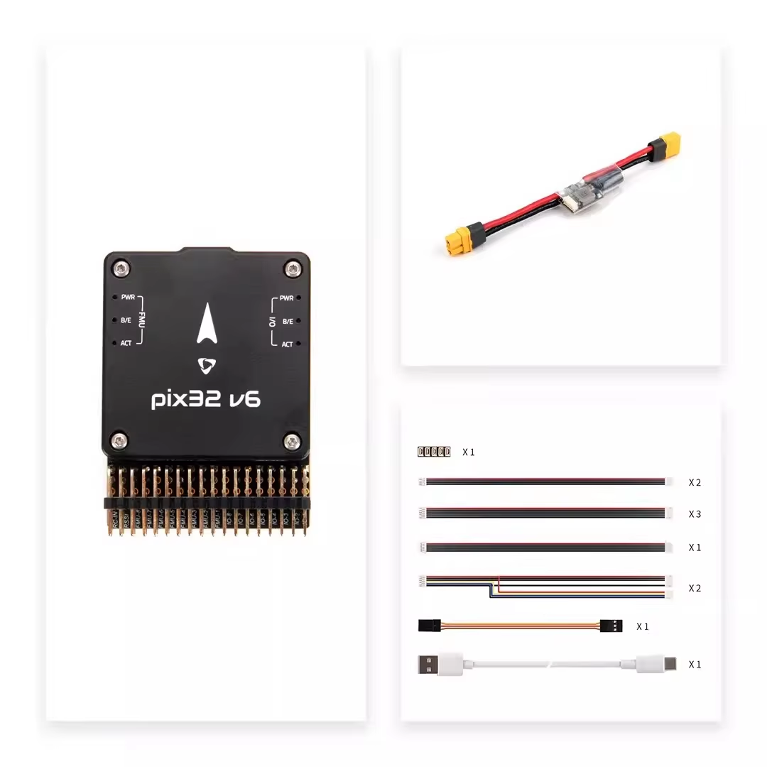 Pix32 V6 คอนโทรลเลอร์การบิน + มินิเบสบอร์ด + PM02