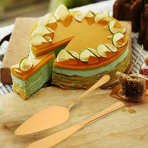 Decorative Stainless Steel Cake Server <b>Set</b> with Designer Handle Ideal for Cake Presentation and Special Events - Product Image 5
