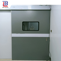 Puertas corredizas herméticas automáticas para Hospital, sala limpia, laboratorio, farmacia, una hoja, doble hoja