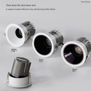 Plafonnier encastré LED COB moderne à intensité variable, projecteur 90 mm IP65 anti-éblouissement pour la maison et le bureau - Product Image 6