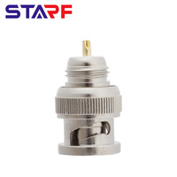 Conector Coaxial BNC RF de Alta Frecuencia, Conector Macho BNC para Soldar, RG58, 75 Ohmios
