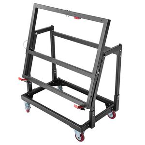 Carrello per Cartongesso Resistente con <span class=keywords><strong>Ruote</strong></span> in Gomma, Capacità di Carico 86 kg, Altezza Regolabile e Capacità di Portata Elevata. - Product Image 1