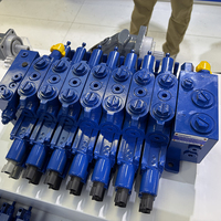 Vanne sectionnelle hydraulique à compensation de pression, vanne de partage de débit à détection de charge pour machines lourdes