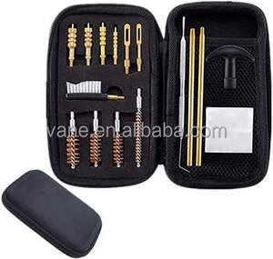 16-teiliges Universal-Pistolen reinigungs set. 40 .45 .22 9mm Messing bürsten reiniger Messing-Nylon-Kunststoff-Werkzeugs atz