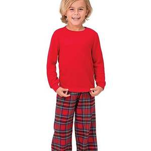 2025 aile pamuk Loungewear pijama setleri avrupa ve amerikan noel ekose baskı eşleştirme kıyafetler ebeveyn-çocuk kıyafeti - Product Image 4