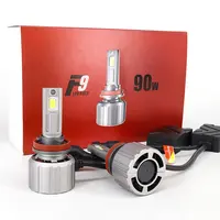 F9 אוטומטי LED אור H4 130W H7 H1 H3 פנסי הנורה H11 9005 9006 H13 9007 H4 רכב פנס