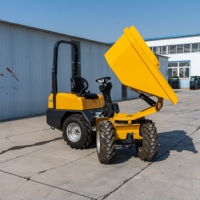 Angle de rotation maximal 260 ° Rotation Mini Dumper Roue en caoutchouc hydraulique Dumper Béton Dumper