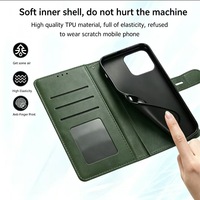 Dompet Lipat Magnetik PU dengan Slot Kartu, Tas Ponsel untuk IPhone 17 Air 16 15 14 Pro Max, Penutup Anti Benturan