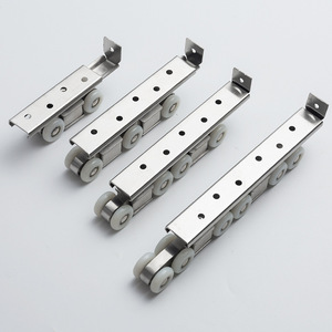 Rodillos de Acero Inoxidable para Puertas y Ventanas, Capacidad de Carga de 120 kg, Juego de 4 Ruedas para Puertas Correderas Plegables - Product Image 3