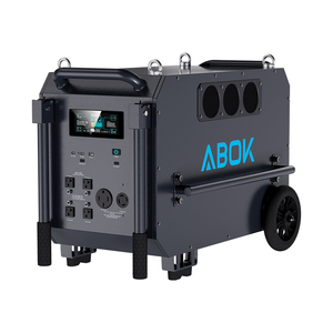 เครื่องกำเนิดไฟฟ้าพลังงานแสงอาทิตย์แบบพกพา ABOK 7200W LiFePO4 ความจุ 9792Wh สำหรับสำรองไฟบ้าน ระบบสำรองไฟทั้งหลัง สถานีไฟฟ้าพกพา 5000W สำหรับใช้งานนอกสถานที่ - Product Image 2