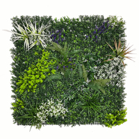Système de mur végétal vertical extérieur résistant aux UV, panneaux de gazon artificiel réaliste pour la décoration extérieure