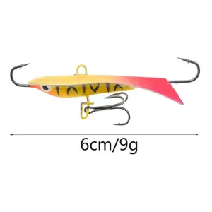 1 Outkit 1 Stuks Kwaliteit Winter Ijs Jig 6Cm 9G Visaas Kunstaas Leurre Balancer Voor Vissen Karper Snoekbaars Snoekbaars - Product Image 2