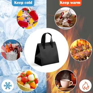 Sac isotherme personnalisé pour plats à emporter, sac de livraison alimentaire, sac de courses thermique isolé - Product Image 5