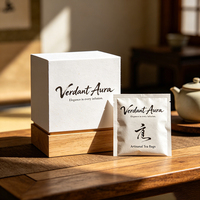 Boîte d'emballage personnalisée en carton enduit d'argile, boîte standard en carton pour sachets de thé et emballages professionnels de thé