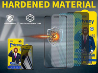 Protecteur d'écran en verre trempé anti-espion de vente d'usine pour iPhone 16 15 14 13 12 11 Pro Max Plus