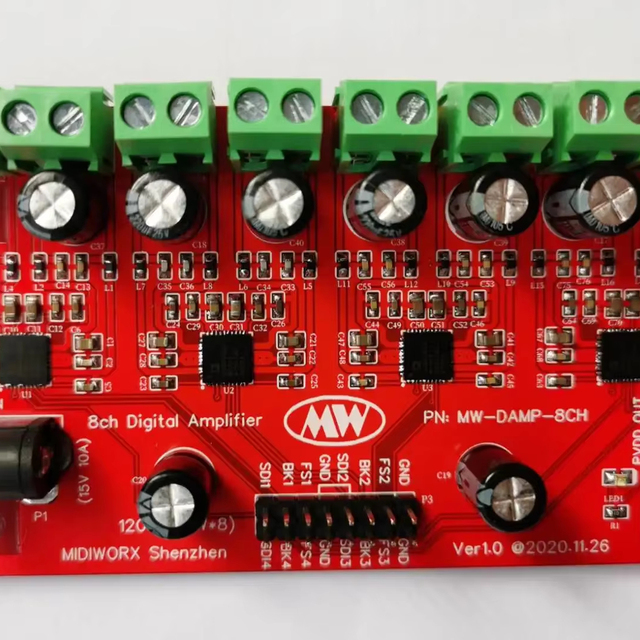 8-channel Bluetooth Digital D-class Amplifier (200W) DSP+SM3582