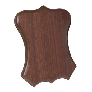 Targa da parete in legno di noce 180x230x15 mm, insegna decorativa per casa e ufficio - Product Image 1