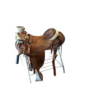 Selle de cheval en cuir occidental BS International avec décorations florales, quincaillerie SUS304, selle de course durable, prix direct usine - Product Image 5