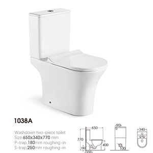 Yida Trắng tầng gắn Bidet nhà vệ sinh và lưu vực washdown tuôn ra phòng tắm <span class=keywords><strong>WC</strong></span> nhà vệ sinh Set với phòng tắm bồn rửa - Product Image 3