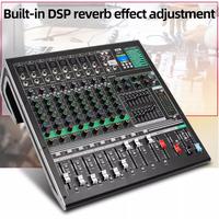Depusheng DX10C Mixeur audio professionnel 10 canaux avec effets de réverbération DSP intégrés Réglage des effets de scène Performance