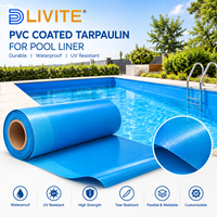 Bâche antistatique enduite sur mesure 1050 GSM, largeur 1,4 m, épaisseur 0,8 mm, enroulable pour piscines