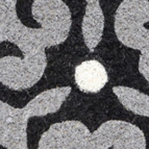 HMS Coir พรมเช็ดเท้า18 \ "x 30 \" สีเบจสีขาวสีแดงเข้มกลางแจ้งทำด้วยมือสไตล์ทันสมัยพิมพ์ลายพรมหน้าประตูรุ่น Coir - Product Image 3